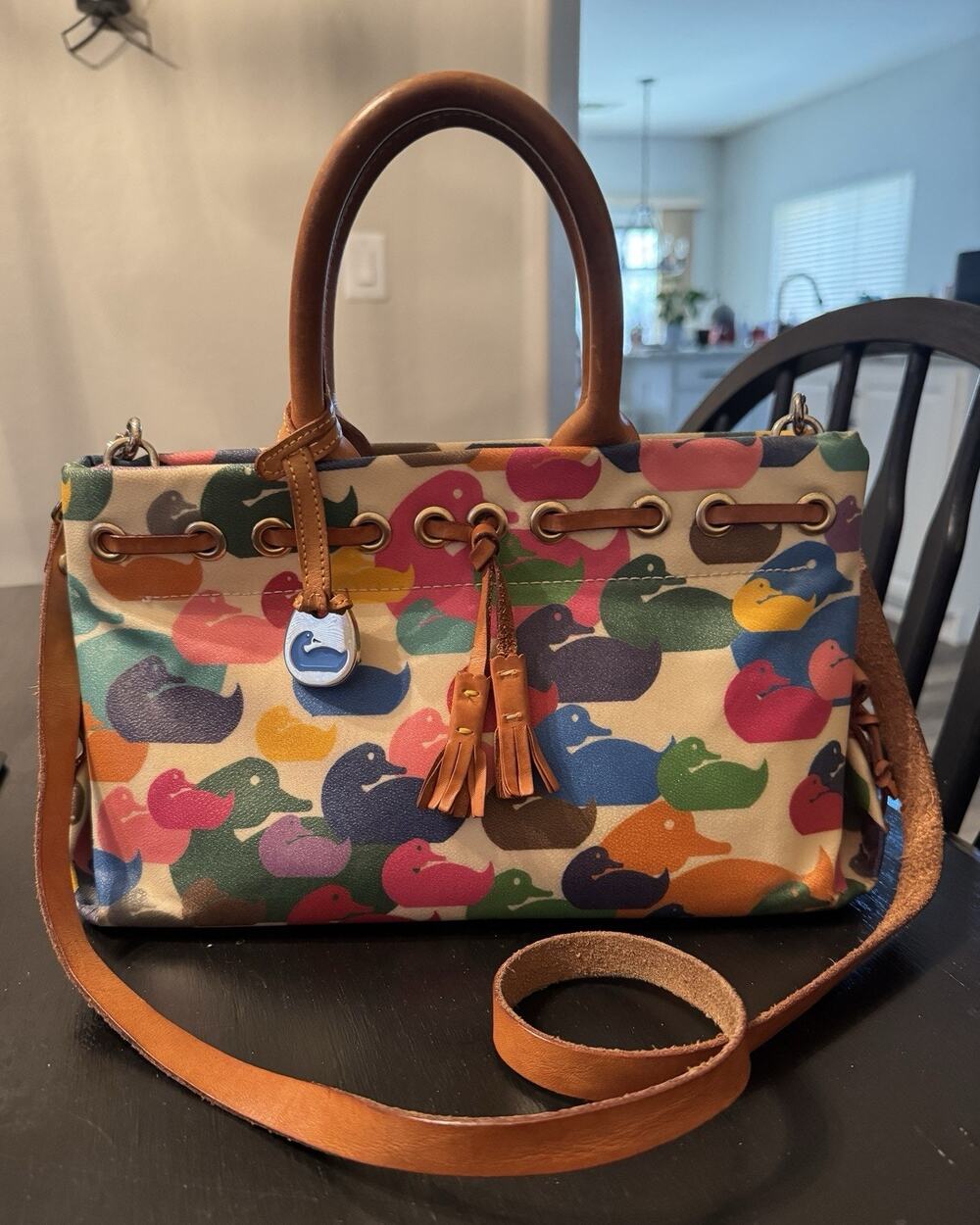 Vintage Dooney And Bourke Wonder Duck Satchel Handbag